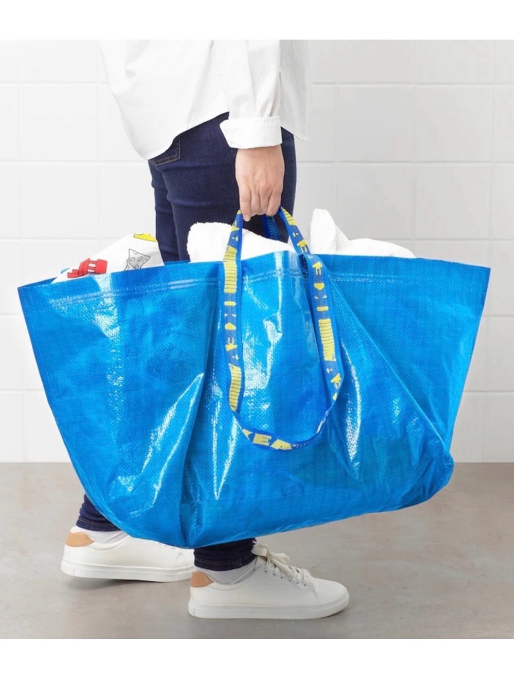 16 IKEA Large Blue Shopping Bags